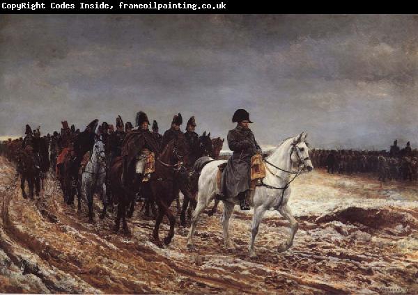 Jean-Louis-Ernest Meissonier Napoleon on the expedition of 1814